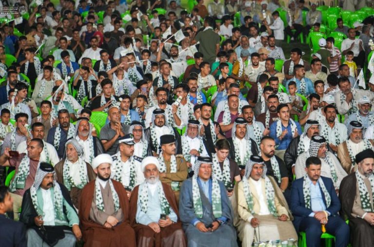 اهتزاز ۹۱ پرچم غدیری در سراسر عراق توسط آستان مقدس علوی