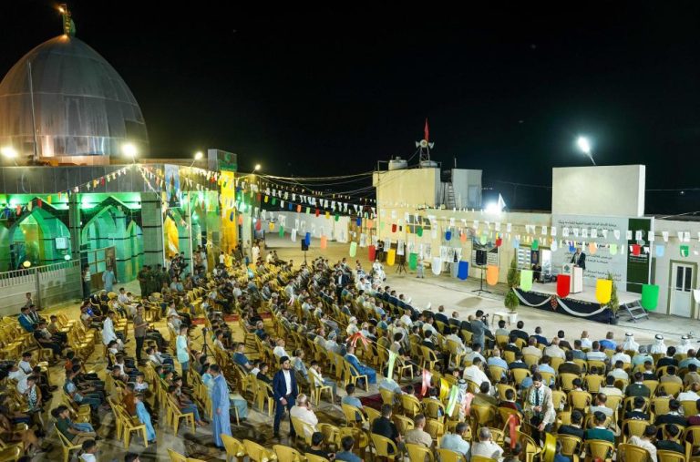 اهتزاز ۹۱ پرچم غدیری در سراسر عراق توسط آستان مقدس علوی