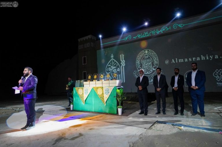تجلیل تولیت آستان مقدس علوی از گروه نمایش «بیعت با حق»