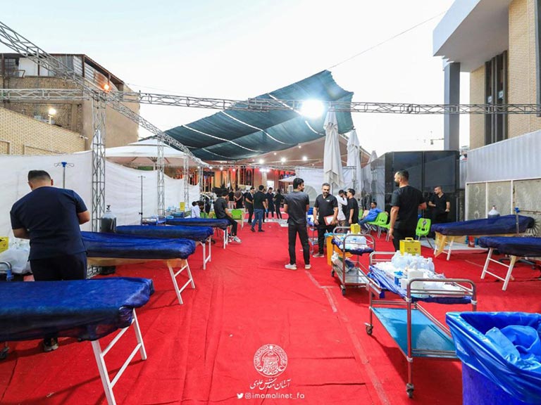 خدمات درمانی در اربعین سال گذشته در آستان مقدس علوی