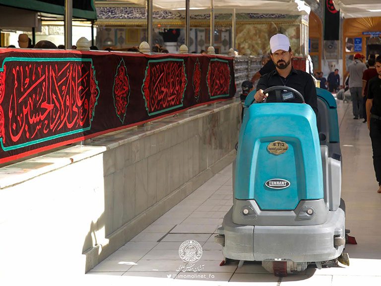 خدمات نظافتی در اربعین سال گذشته در آستان مقدس علوی