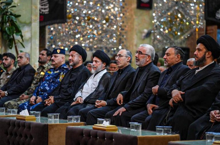 حضور تولیت آستان مقدس علوی در مراسم سالروز «فاجعه سامرا»