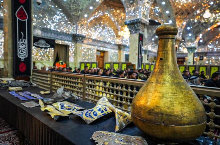 حضور تولیت آستان مقدس علوی در مراسم سالروز «فاجعه سامرا»