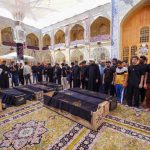تشییع پیکر شهدای حادثه کوت