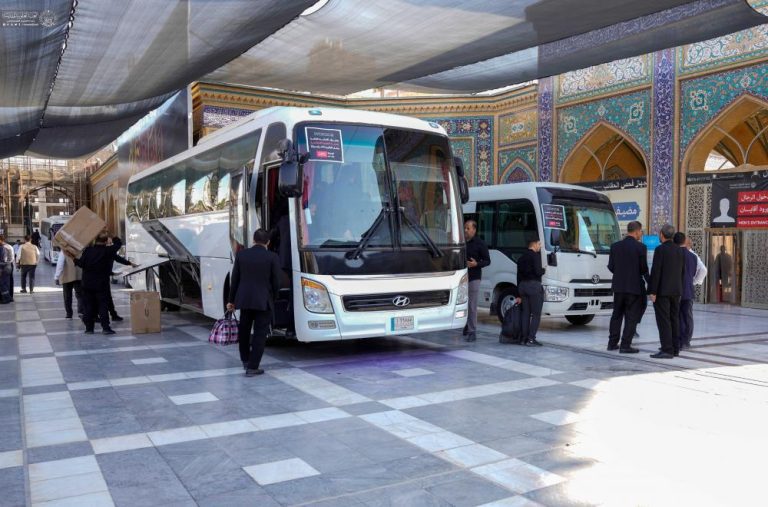 انتقال خادمین مواکب مراسم شهادت امام حسن عسکری