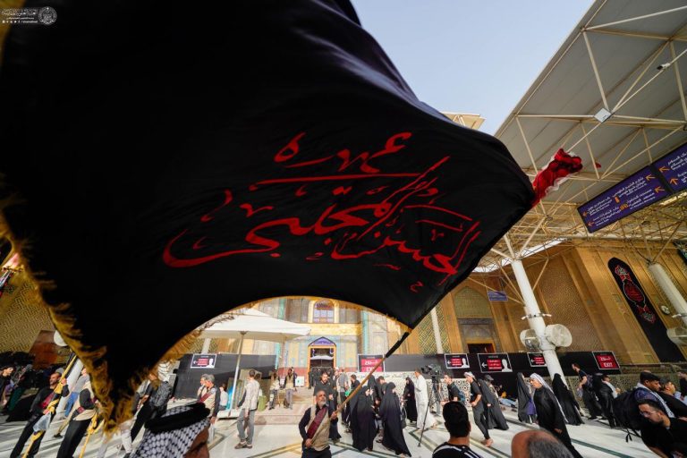 همزمان با ایام شهادت  امام حسن مجتبی علیه‌السلام، خادمان و زائران علوی در حرم حضرت امیرالمؤمنین علی علیه‌السلام ، به عزاداری پرداختند.