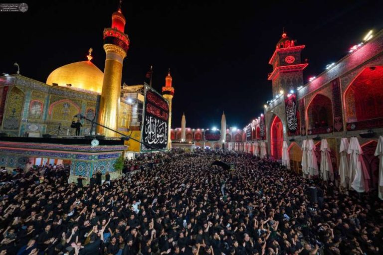 مراسم شام شهادت پیامبر خاتم در حرم مطهر علوی
