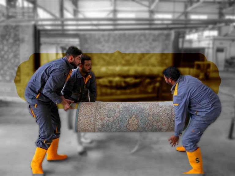 بخش شستشوی فرش حرم مطهر علوی