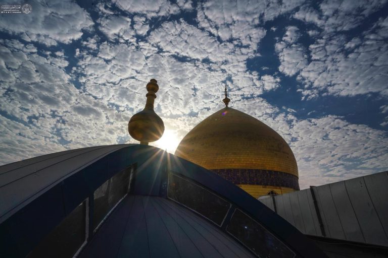 خورشید نجف و حرم امیرالمؤمنین علی علیهالسلام