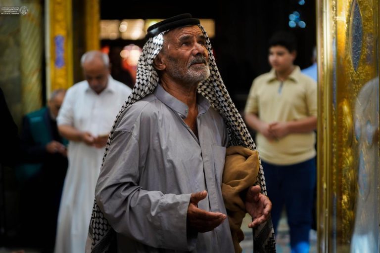 زائران امیرالمؤمنین در روز زیارتی ایشان