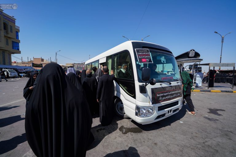 حمل و نقل زائران در شهادت نبی اکرم توسط آستان مقدس علوی ۲