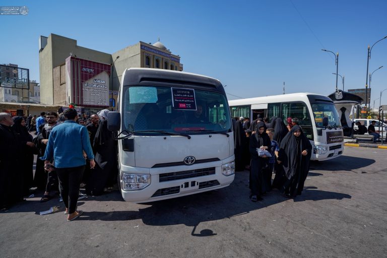 حمل و نقل زائران در شهادت نبی اکرم توسط آستان مقدس علوی ۳