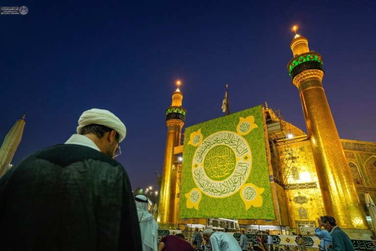 شکوه جشن میلاد پیامبر رحمت در حرم مطهر علوی