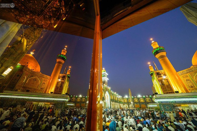 شکوه جشن میلاد پیامبر رحمت در حرم مطهر علوی