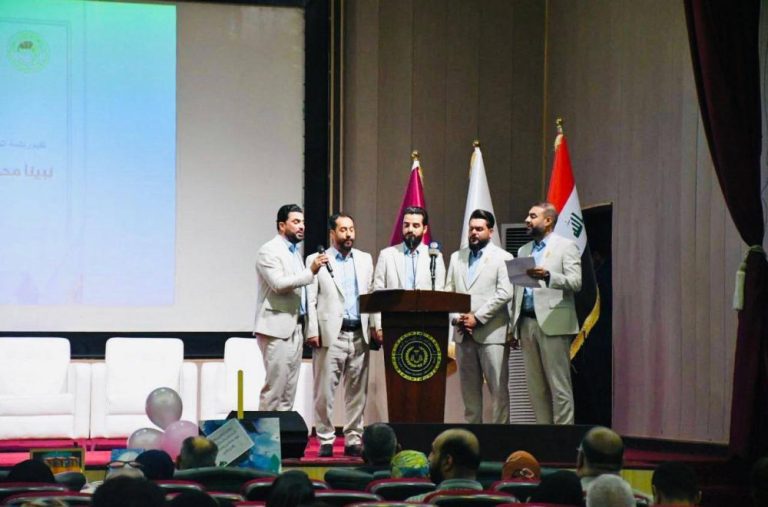 مشارکت آستان مقدس علوی در برپایی میلاد پیامبر اکرم صلیاللهعلیهوآله و امام جعفرصادق علیهالسلام در صحن آستانهای مقدس و دانشگاههای عراق