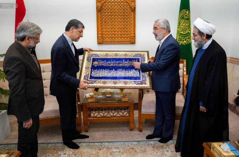 میزبانی تولیت آستان مقدس علوی از قائم مقام آستان قدس رضوی