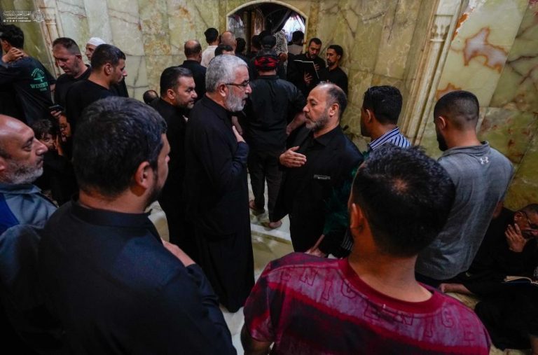 بازدید تولیت آستان مقدس علوی از خدماترسانی موکب آستان در سامرا