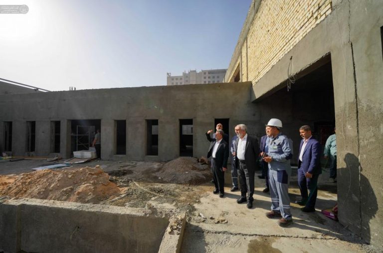 بازدید تولیت آستان مقدس علوی از پروژههای خدماتی و آموزشی