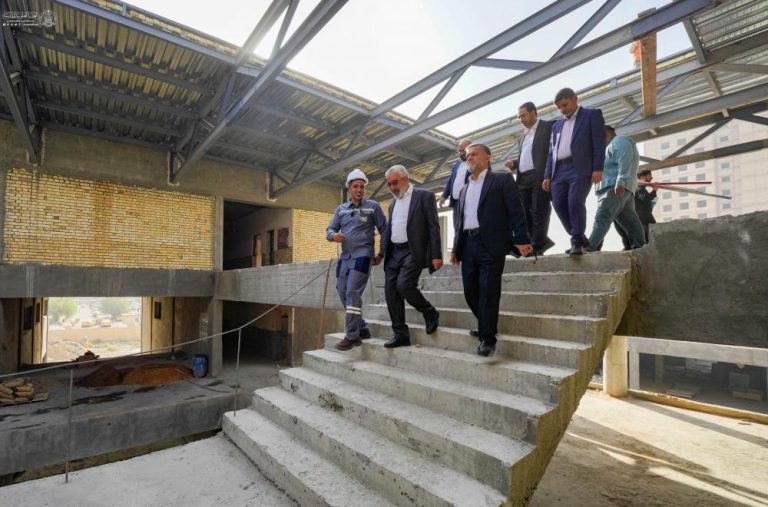 بازدید تولیت آستان مقدس علوی از پروژههای خدماتی و آموزشی