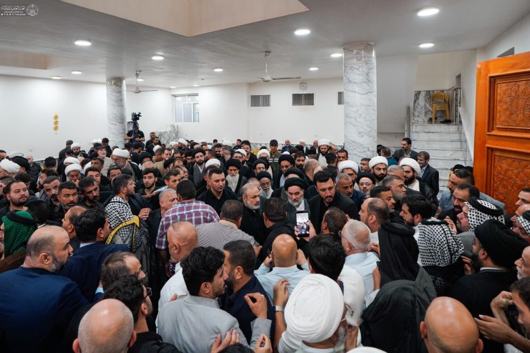 مراسم ترحیم همسر آیت‌الله العظمی سیستانی