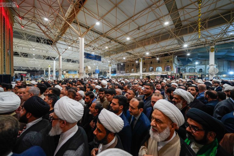 مراسم ترحیم همسر آیت‌الله العظمی سیستانی