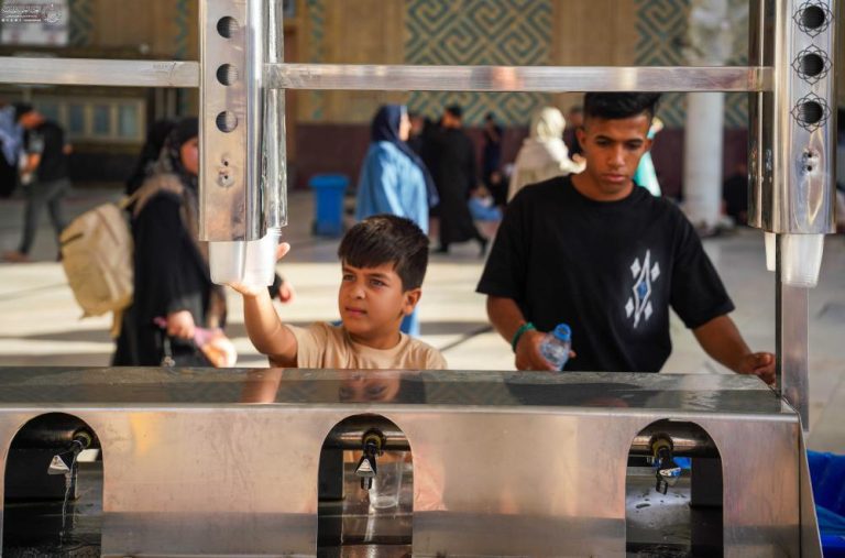 تأمین آب مصرفی زائران حرم مطهر علوی توسط آستان مقدس علوی