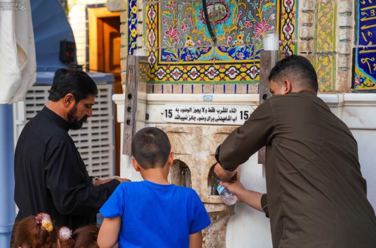 تأمین آب مصرفی زائران حرم مطهر علوی توسط آستان مقدس علوی