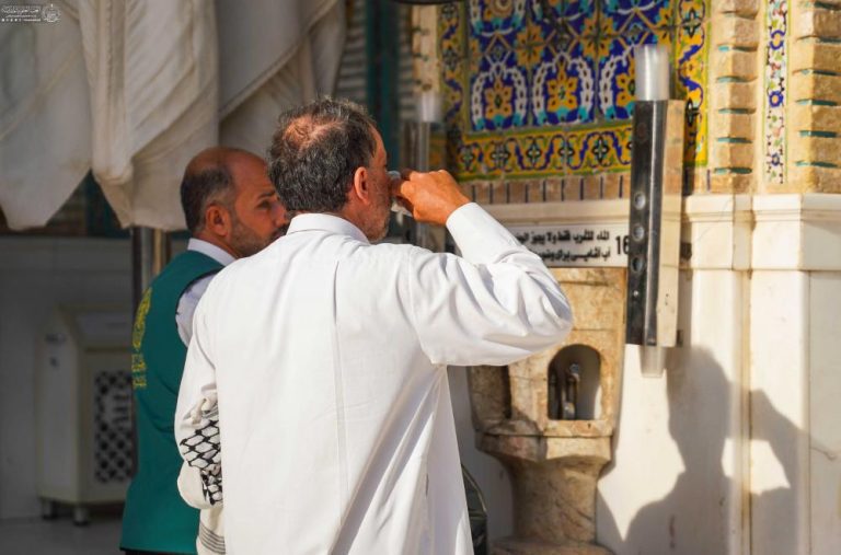 تأمین آب مصرفی زائران حرم مطهر علوی توسط آستان مقدس علوی