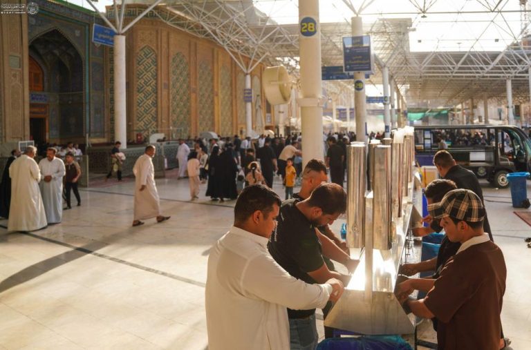 تأمین آب مصرفی زائران حرم مطهر علوی توسط آستان مقدس علوی
