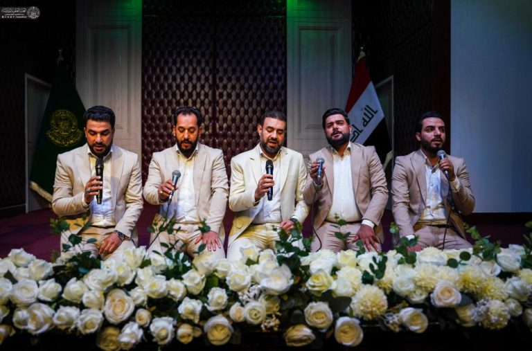 میزبانی آستان مقدس علوی از دانشجویان دانشگاه کوفه در سالروز میلاد حضرت زینب (سلاماللهعلیها)