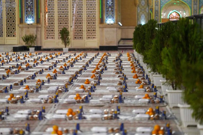 سفرهٔ کرامت علوی در شب میلاد عقیله بنی‌هاشم گسترده شد