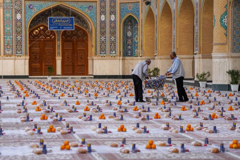 سفرهٔ کرامت علوی در شب میلاد عقیله بنی‌هاشم گسترده شد