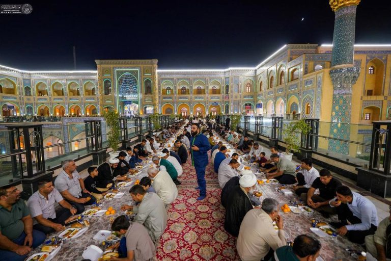 سفرهٔ کرامت علوی در شب میلاد عقیله بنی‌هاشم گسترده شد