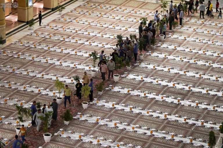 سفرهٔ کرامت علوی در شب میلاد عقیله بنی‌هاشم گسترده شد