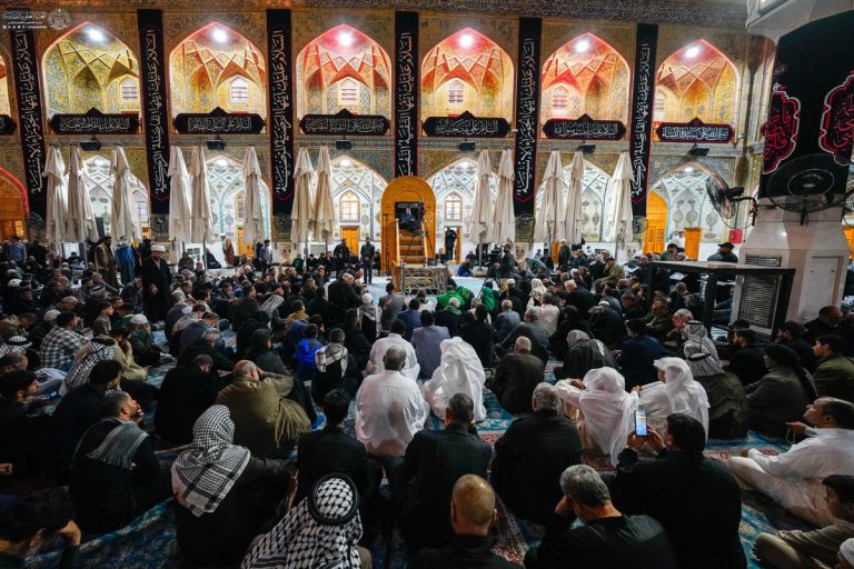 مراسم عزاداری شام شهادت حضرت زهرا (سلام‌الله‌علیها) در حرم مطهر علوی