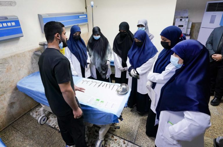 برگزاری برنامۀ جامع آموزشی ویژۀ کادرهای پرستاری در آستان مقدس علوی با همکاری ادارۀ بهداشت نجف