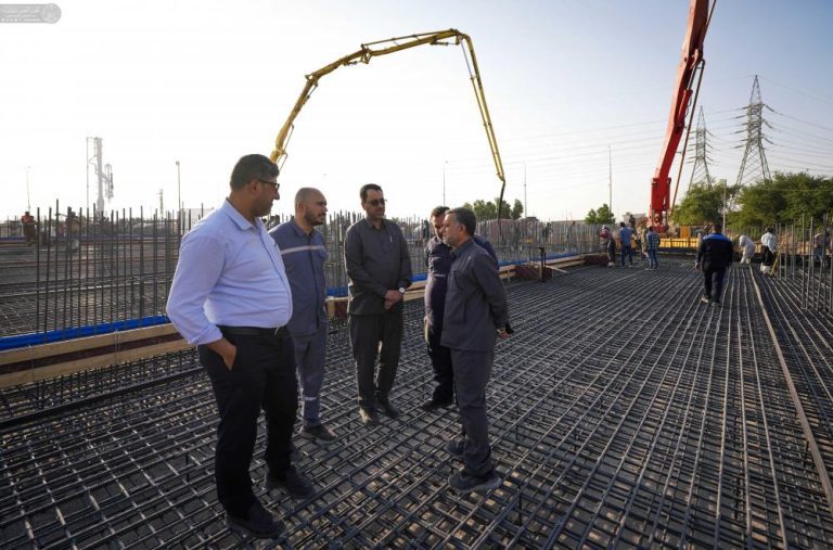 عملیات ساخت مخزن بزرگ آب