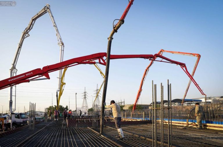 عملیات ساخت مخزن بزرگ آب