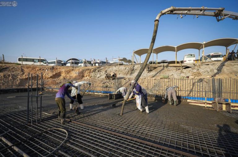 عملیات ساخت مخزن بزرگ آب