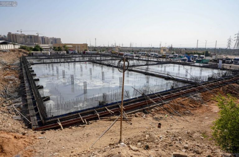 عملیات ساخت مخزن بزرگ آب
