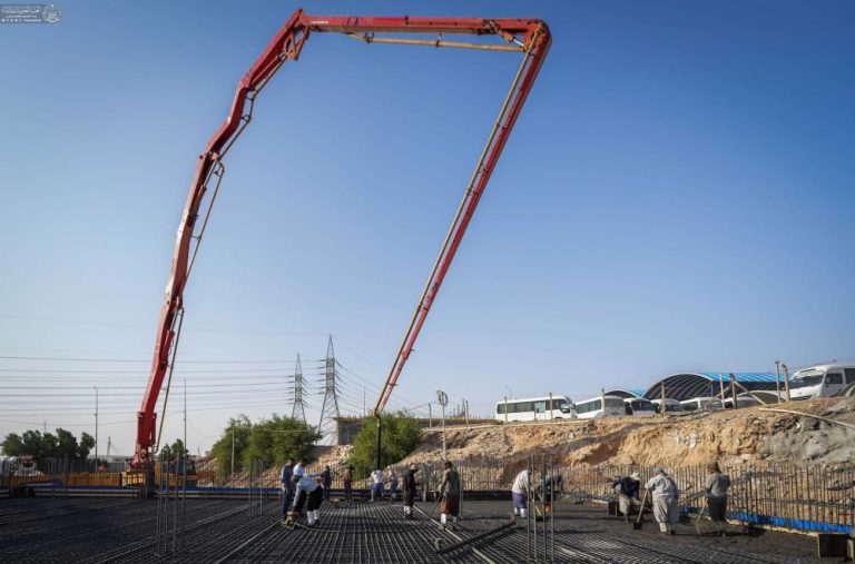 عملیات ساخت مخزن بزرگ آب