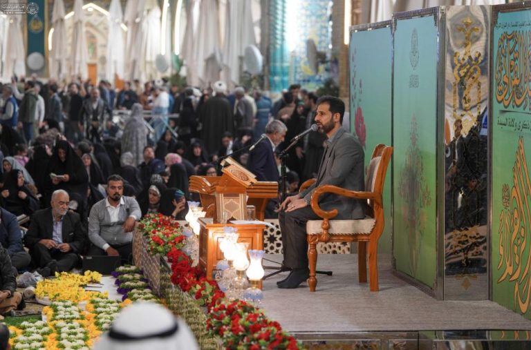 برگزاری محفل باشکوه قرآنی در حرم مطهر علوی ۲