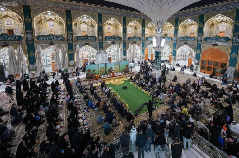 برگزاری محفل باشکوه قرآنی در حرم مطهر علوی ۸