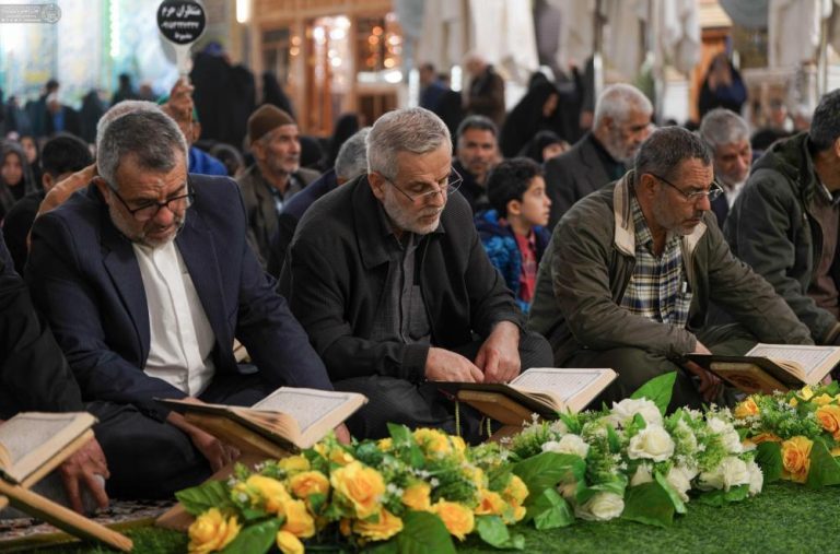 برگزاری محفل باشکوه قرآنی در حرم مطهر علوی ۱۱