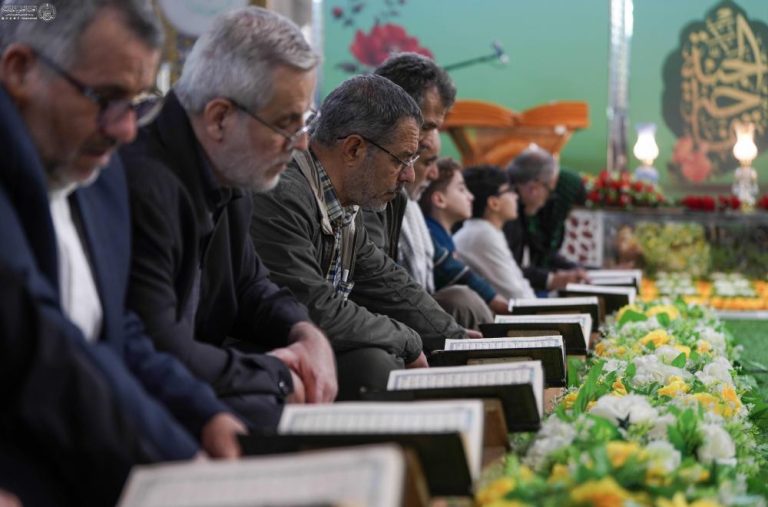 برگزاری محفل باشکوه قرآنی در حرم مطهر علوی ۱۴