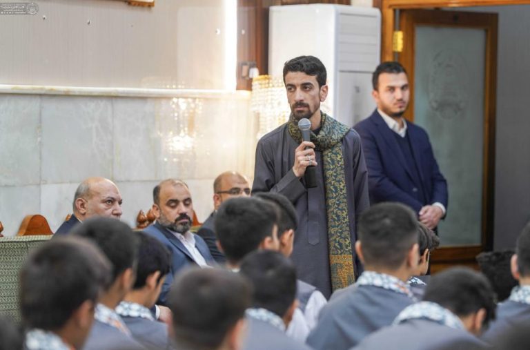 دیدار دوستانۀ دانشآموزان ممتاز مرکز آموزش قرآنی با تولیت آستان مقدس علوی 2