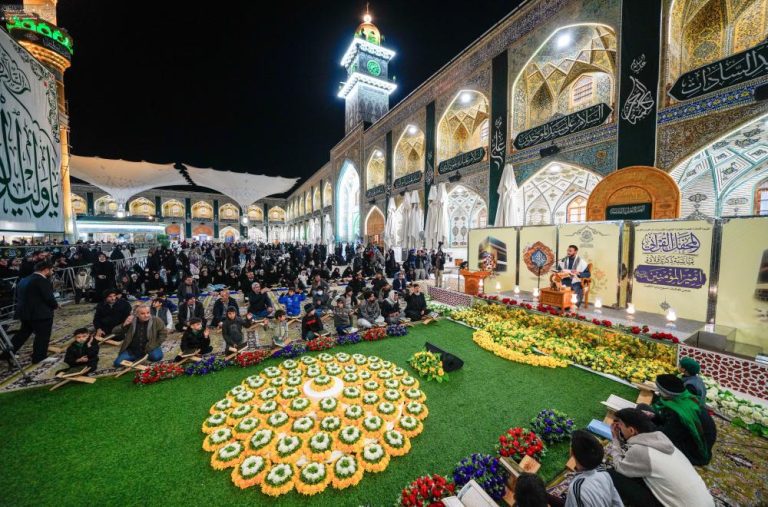 برگزاری محفل قرآنی در حرم مطهر علوی هم‌زمان با هفتۀ «مولود کعبه» 2