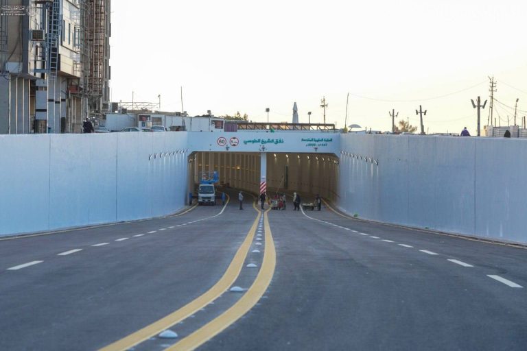 مراحل پایانی پروژۀ تقاطع غیرهمسطح شیخ طوسی با نظارت آستان مقدس علوی 7