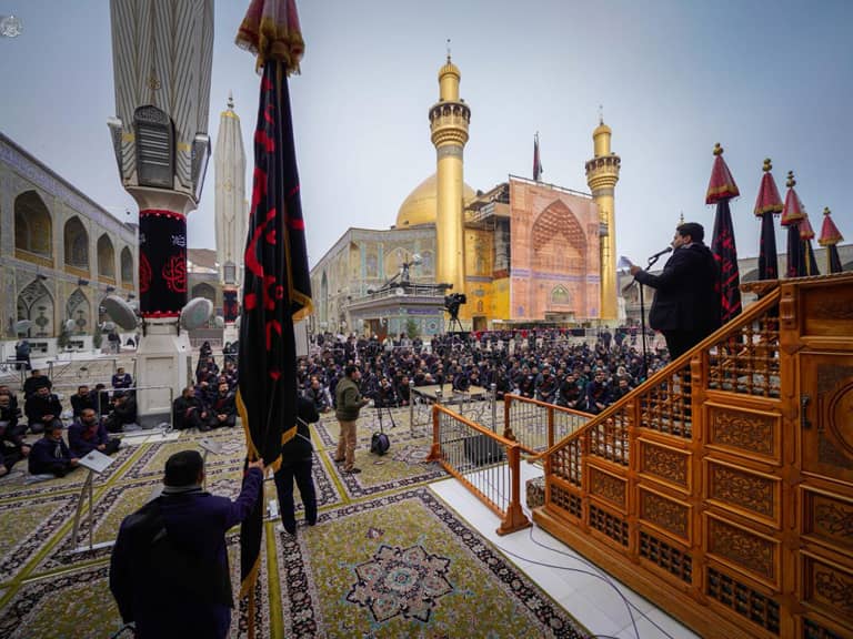 عزاداری خدام در شهادت امام هادی