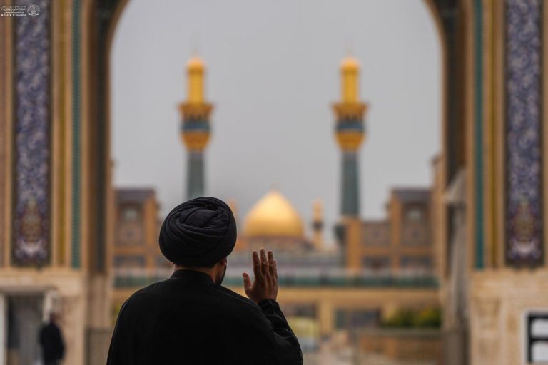 نمای گنبد منور علوی از شبستان حضرت زهرا (سلاماللهعلیها) 1